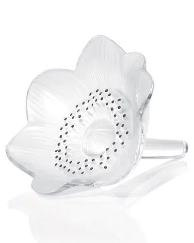 LALIQUE ANEMONE FLOWER SCULPTURE