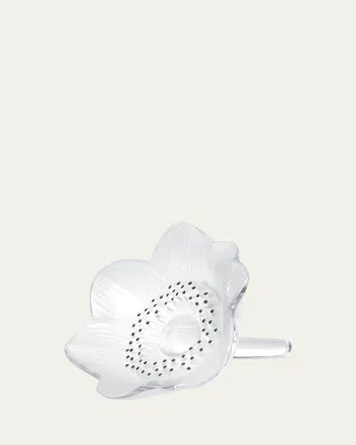 LALIQUE ANEMONE FLOWER SCULPTURE