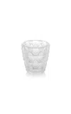 Lalique Anemones Crystal Votive In Clear