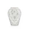 Lalique Anemones Vase In Black