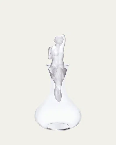 Lalique Crystal Aphrodite Decanter In Transparent