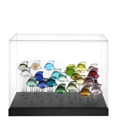 Lalique Aquarium Sculpture In Multi