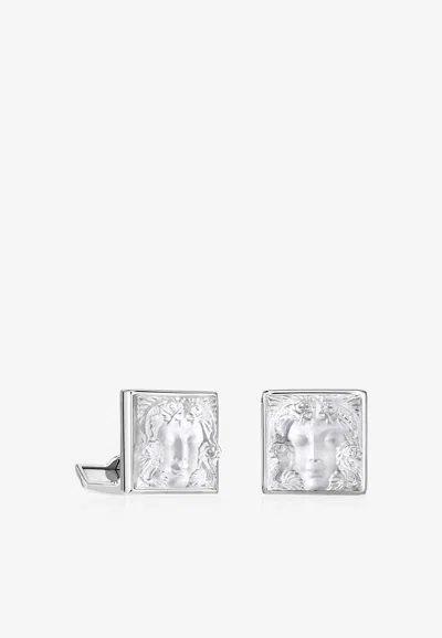 Lalique Arethuse Silver Plated Cufflinks