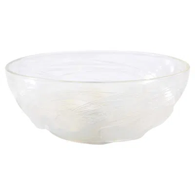 Pre-owned Lalique Art Deco Calypso Glass Bowl In Transparent