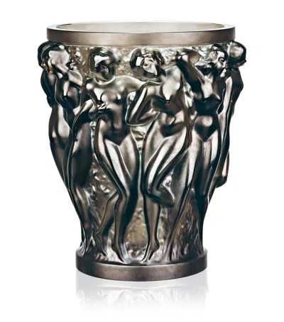 Lalique Bacchantes Bronze Vase In Brown