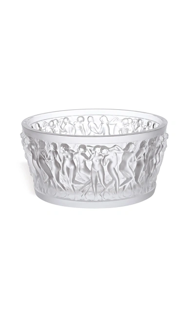 Lalique Bacchantes Crystal Bowl In Transparent