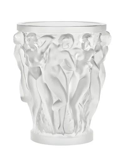 Lalique Bacchantes Crystal Vase In White