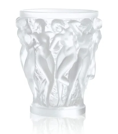 Lalique Bacchantes Grand Vase In White