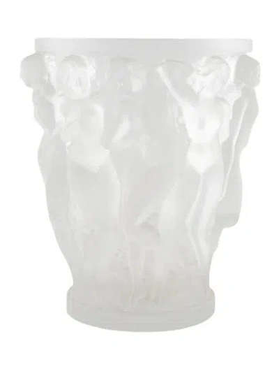 Pre-owned Lalique Bacchantes Vase In Clear