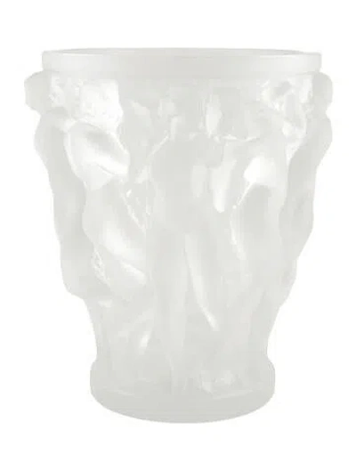 Pre-owned Lalique Bacchantes Vase In Transparent