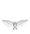 Lalique Barn Owl Sculpture In Clear