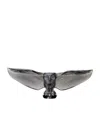 Lalique Barn Owl Sculpture, Bronze In Metallic
