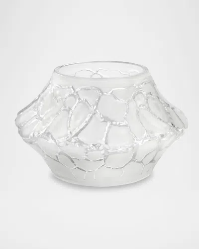 Lalique Caldera Small Vase Votive In Transparent