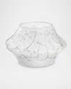 Lalique Crystal Caldera Small Votive Vase In Clear