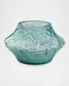 Lalique Persepolis Blue Crystal Caldera Small Votive Vase In Persepolis Blue