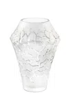 Lalique Crystal Caldera Medium Vase In Clear