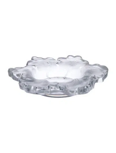 Pre-owned Lalique Capucines Crystal Bowl In Transparent
