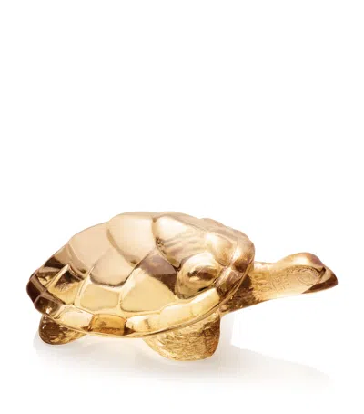 Lalique Caroline Turtle Ornament In Transparent
