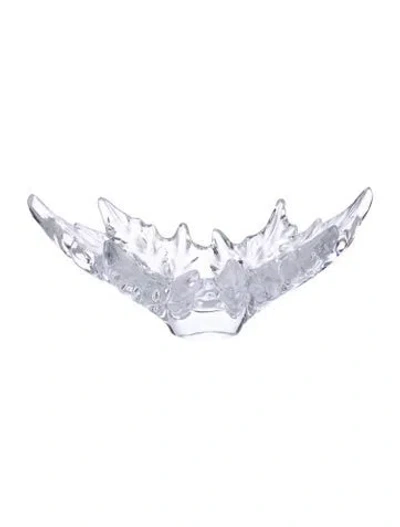 Pre-owned Lalique Champs-elysées Centerpiece Bowl In Clear