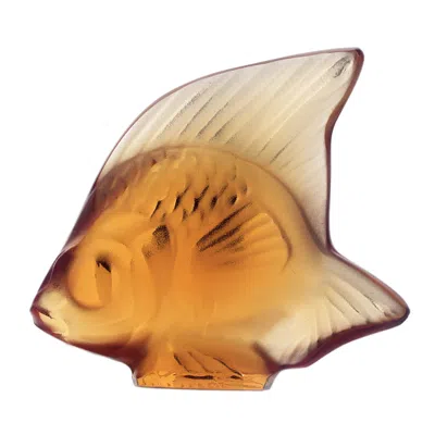 Lalique Classic Fish In Amber