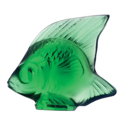 Lalique Classic Fish In Emerald