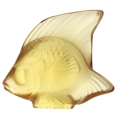 Lalique Classic Fish In Gold