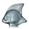 Lalique Fish Sculpture, Persepolis Blue In Persepolis Blue