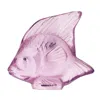 Lalique Crystal Fish Sculpture In Pink