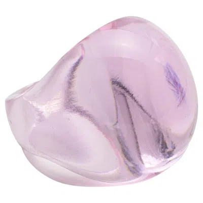 Pre-owned Lalique Colored Glass Ring In Multi