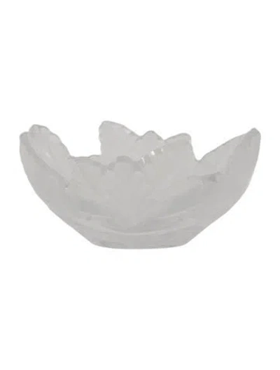 Pre-owned Lalique Compiegne Jardinière Crystal Bowl In Transparent
