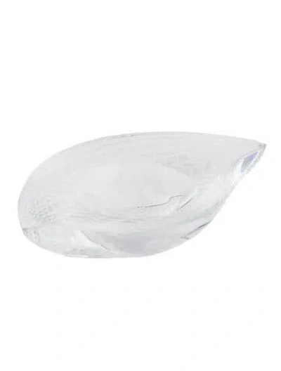 Pre-owned Lalique Coupelle Coquetier Elytre In Transparent
