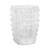 Lalique Croco Crystal Vase In Clear