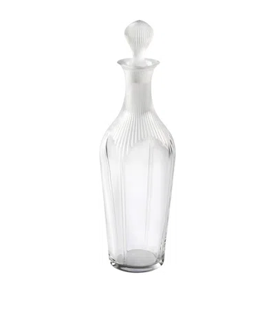 Lalique Crystal 100 Points Vintage Decanter In Transparent
