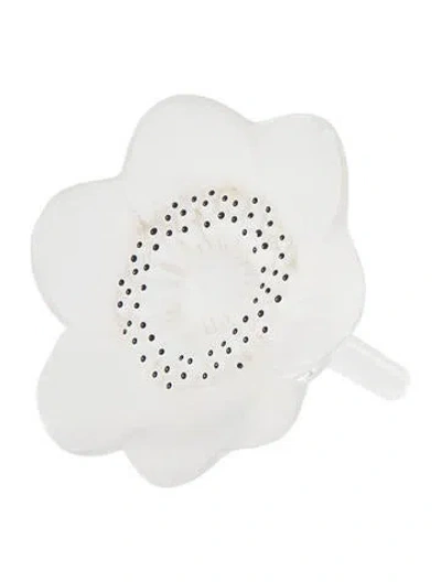 Pre-owned Lalique Crystal Anemone Flower In Clear