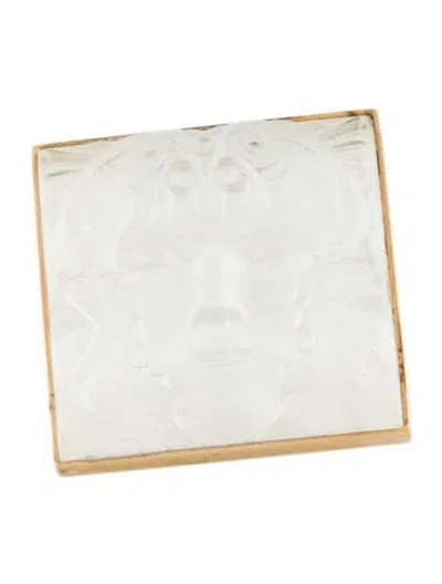 Pre-owned Lalique Crystal 'arethuse' Brooch In Multi