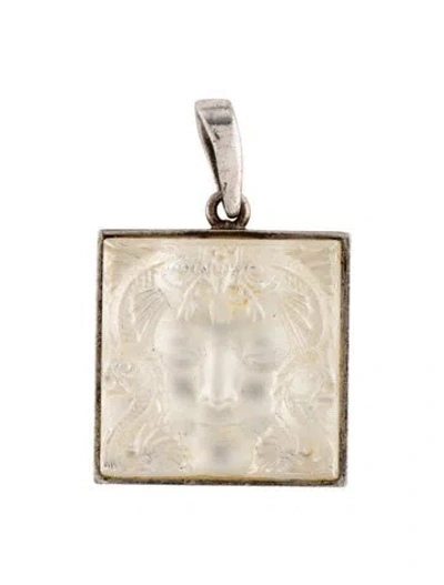 Pre-owned Lalique Crystal Aréthuse Pendant, 1.25" In Multi