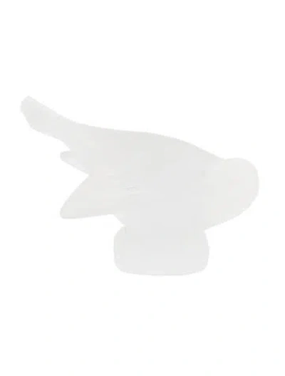 Pre-owned Lalique Crystal Bird Figurine In Transparent