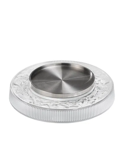 Lalique Crystal Bottle Holder In Transparent