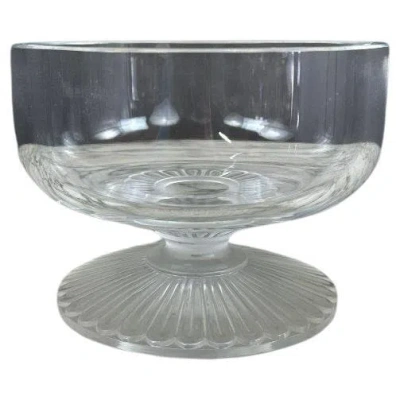 Pre-owned Lalique Crystal Bowl, Art Deco Design, France, Mid-20th Century, 15" In Gray