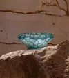 Lalique Persepolis Blue Crystal Caldera Bowl In Blue