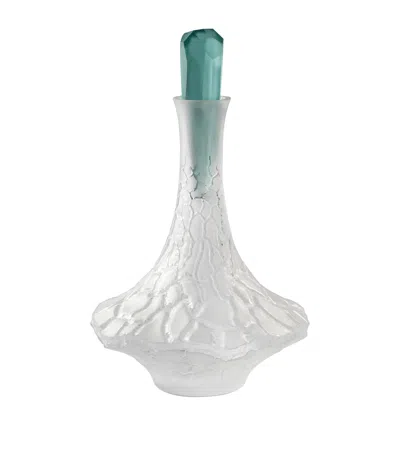 LALIQUE CRYSTAL CALDERA DECANTER
