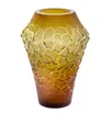 Lalique Canyon Crystal Caldera Medium Vase In Clear