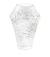 Lalique Crystal Caldera Medium Vase In Clear