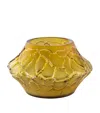 Lalique Canyon Crystal Caldera Small Votive Vase In Clear