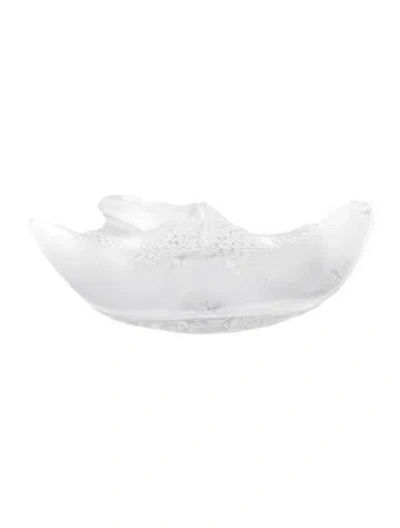 Pre-owned Lalique Crystal Cayman Islands Stingray Figurine In Transparent