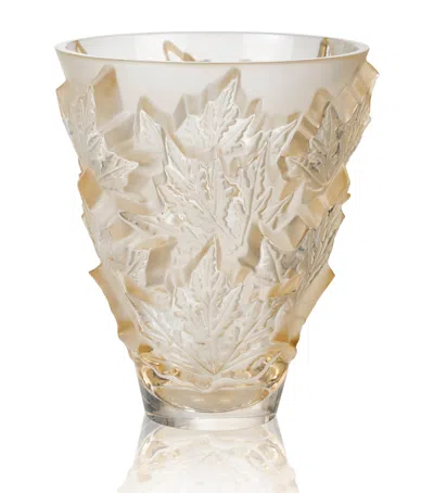 Lalique Crystal Champs-elysées Vase In Neutral