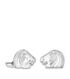 Lalique Crystal Cheval Cufflinks In Clear