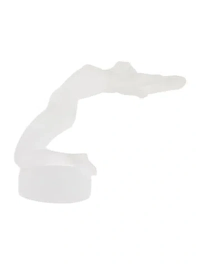 Pre-owned Lalique Crystal Chrysis Figurine In Transparent