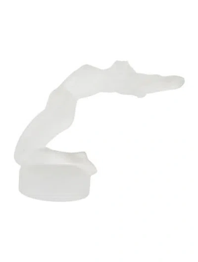 Pre-owned Lalique Crystal Chrysis Figurine In Transparent