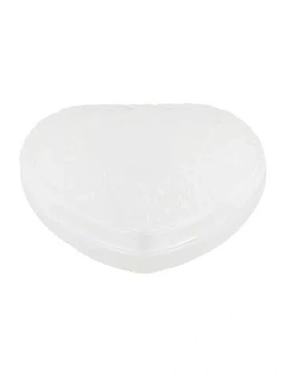 Pre-owned Lalique Crystal Coeur Boite In Transparent